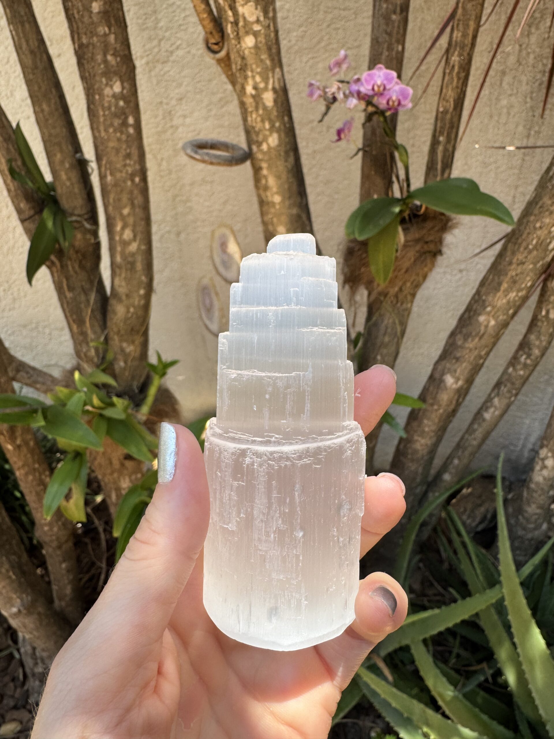 Torre de Selenita 10 cm - Imagem 6